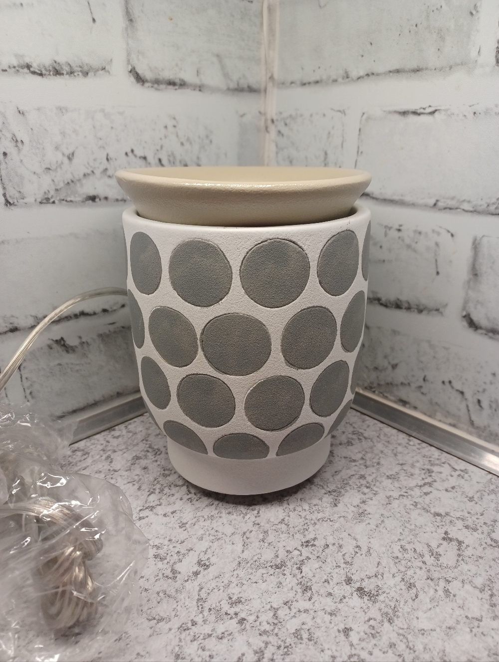 Terracotta Grey Dots Simmer Pot Wax Warmer Pink Zebra gray white